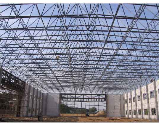 姜堰湖南长沙5712飞机库网架工程